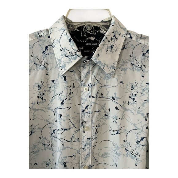 Murano Men’s Long Sleeve Button Down Shirt – Size L – Abstract Floral Print – Mo - Picture 2 of 8